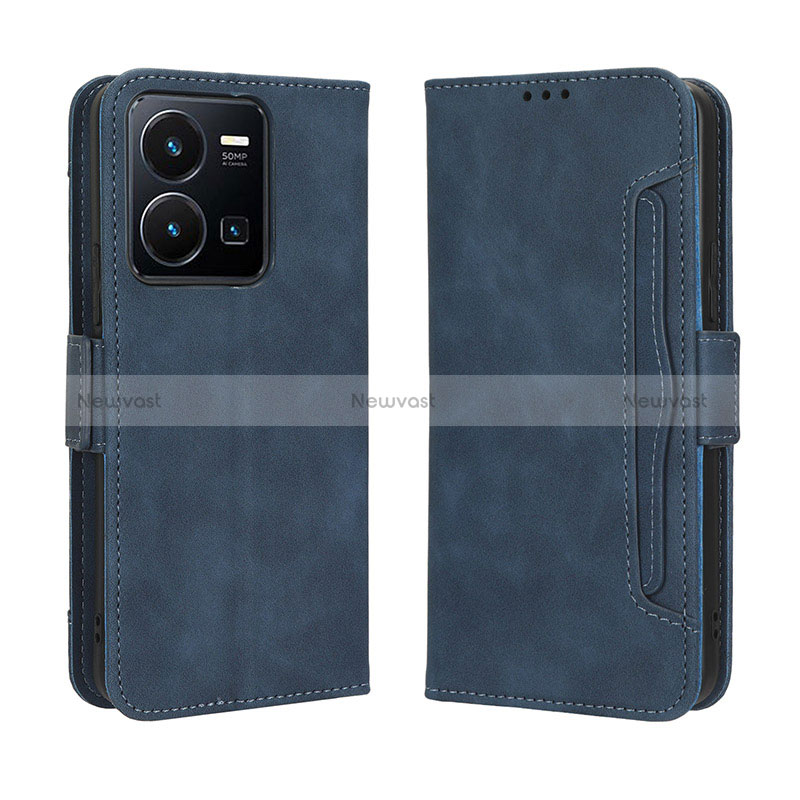 Leather Case Stands Flip Cover Holder BY3 for Vivo Y35 4G