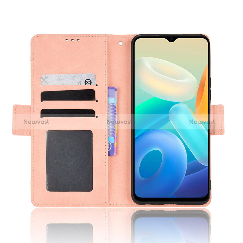 Leather Case Stands Flip Cover Holder BY3 for Vivo Y74s 5G