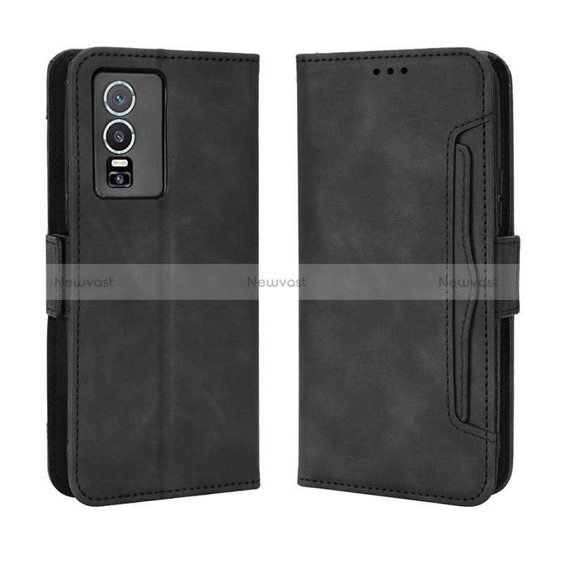 Leather Case Stands Flip Cover Holder BY3 for Vivo Y76 5G