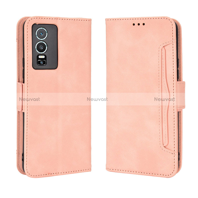 Leather Case Stands Flip Cover Holder BY3 for Vivo Y76 5G