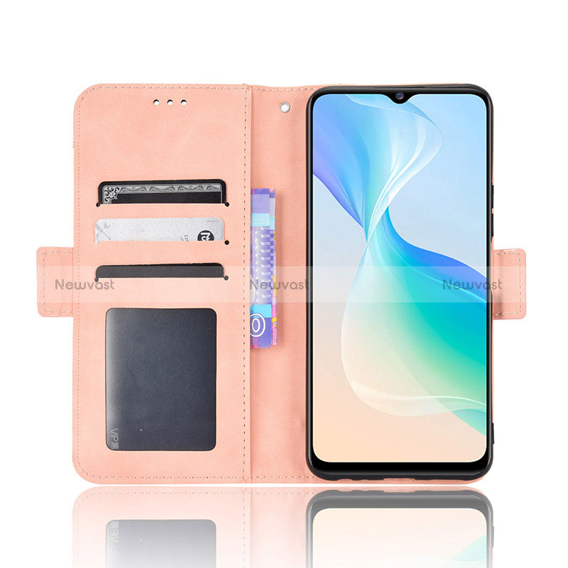 Leather Case Stands Flip Cover Holder BY3 for Vivo Y76 5G