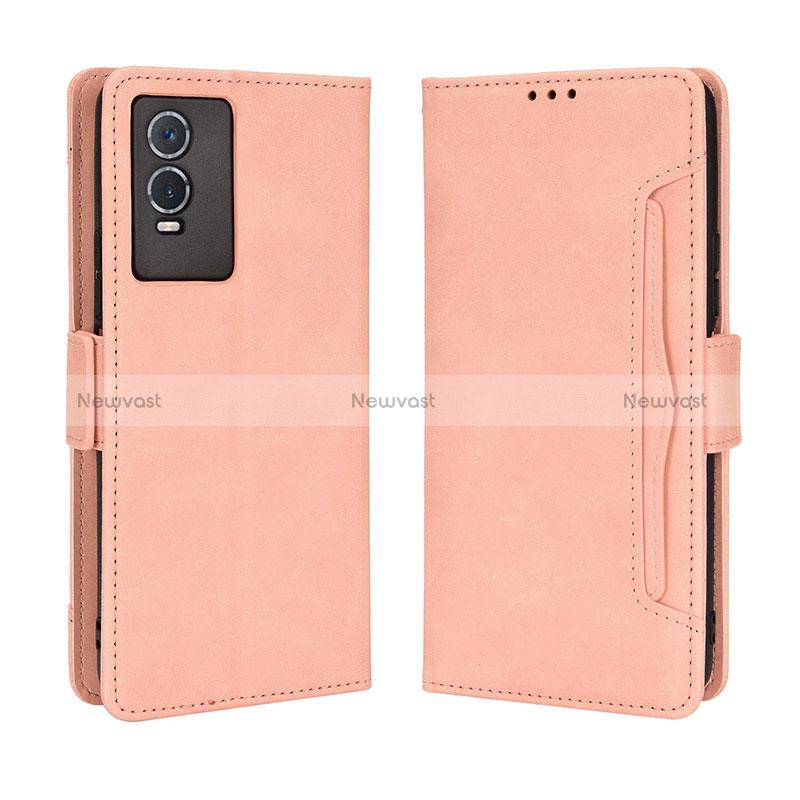 Leather Case Stands Flip Cover Holder BY3 for Vivo Y76s 5G