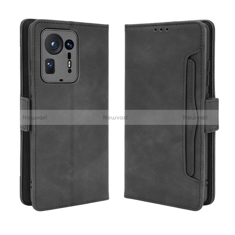 Leather Case Stands Flip Cover Holder BY3 for Xiaomi Mi Mix 4 5G Black