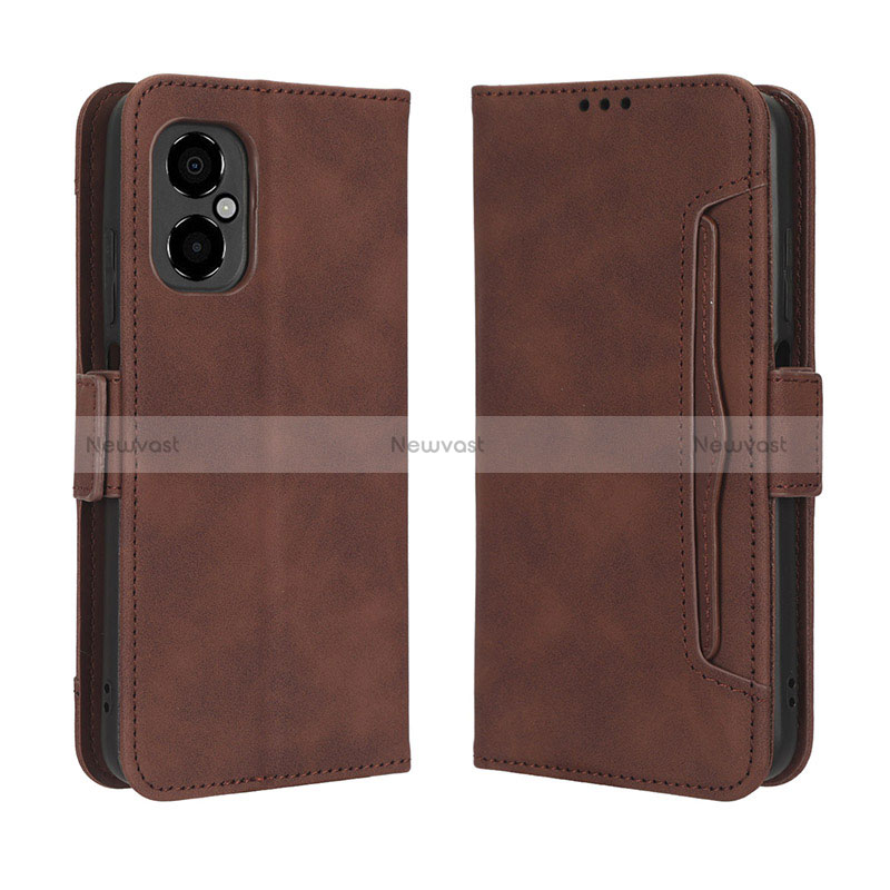 Leather Case Stands Flip Cover Holder BY3 for Xiaomi Poco M4 5G
