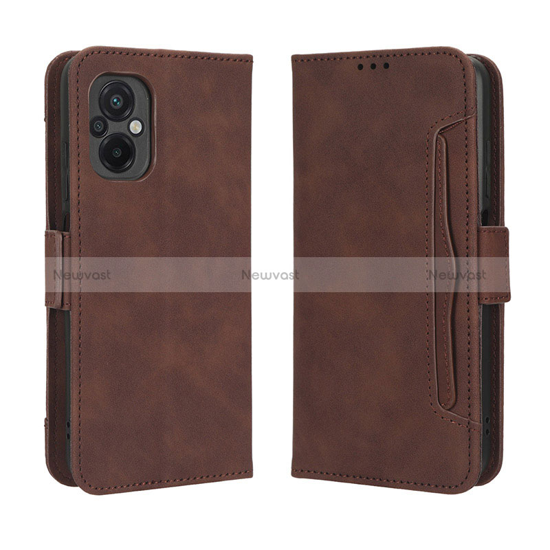 Leather Case Stands Flip Cover Holder BY3 for Xiaomi Poco M5 4G