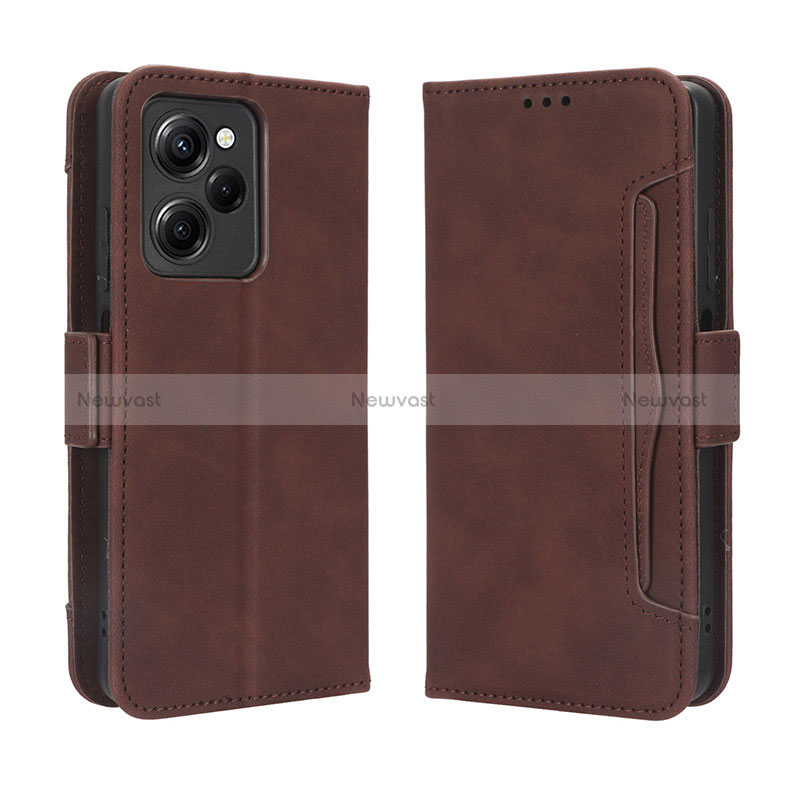 Leather Case Stands Flip Cover Holder BY3 for Xiaomi Poco X5 Pro 5G