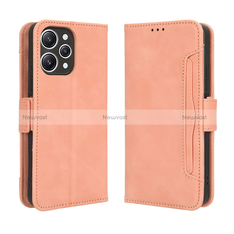 Leather Case Stands Flip Cover Holder BY3 for Xiaomi Redmi 12 4G