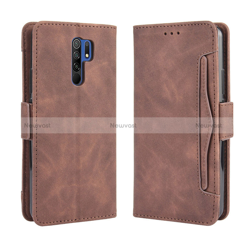 Leather Case Stands Flip Cover Holder BY3 for Xiaomi Redmi 9 Prime India