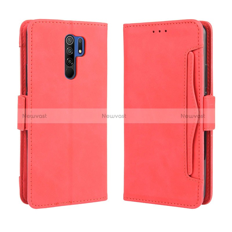 Leather Case Stands Flip Cover Holder BY3 for Xiaomi Redmi 9 Prime India