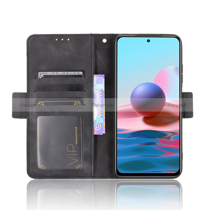 Leather Case Stands Flip Cover Holder BY3 for Xiaomi Redmi Note 10 4G