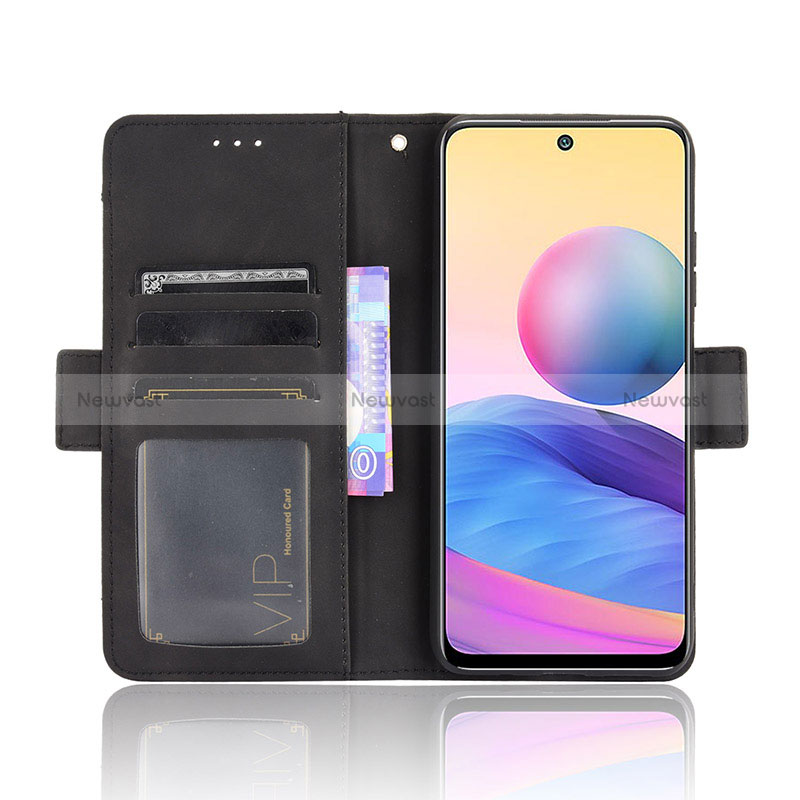 Leather Case Stands Flip Cover Holder BY3 for Xiaomi Redmi Note 10 5G