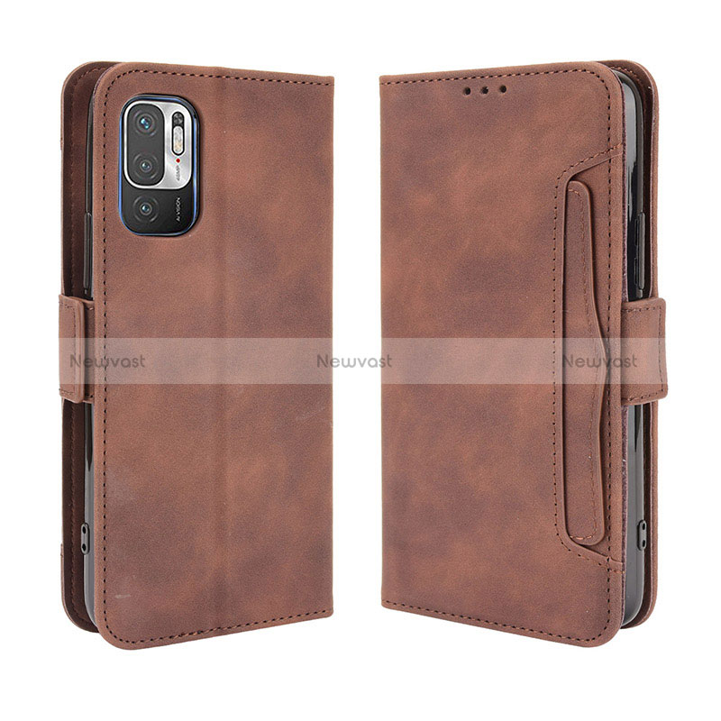 Leather Case Stands Flip Cover Holder BY3 for Xiaomi Redmi Note 10 JE 5G