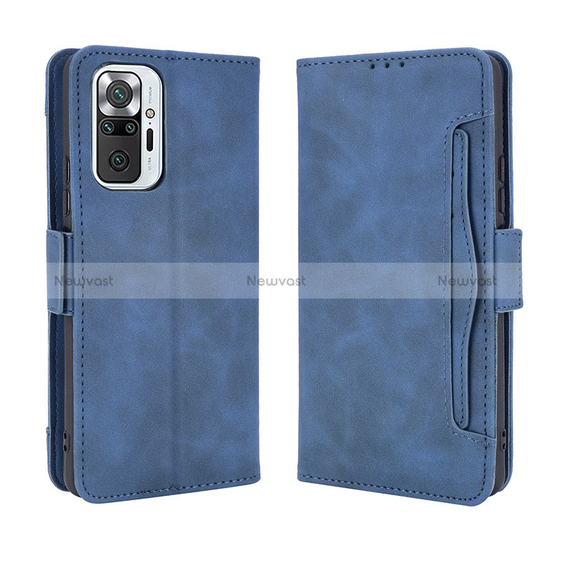 Leather Case Stands Flip Cover Holder BY3 for Xiaomi Redmi Note 10 Pro 4G