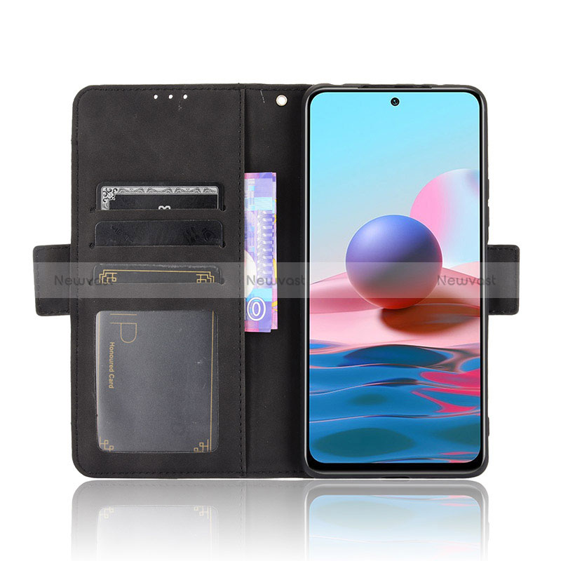 Leather Case Stands Flip Cover Holder BY3 for Xiaomi Redmi Note 10 Pro 4G