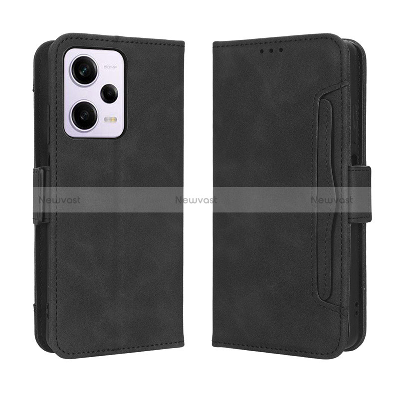 Leather Case Stands Flip Cover Holder BY3 for Xiaomi Redmi Note 12 Pro+ Plus 5G