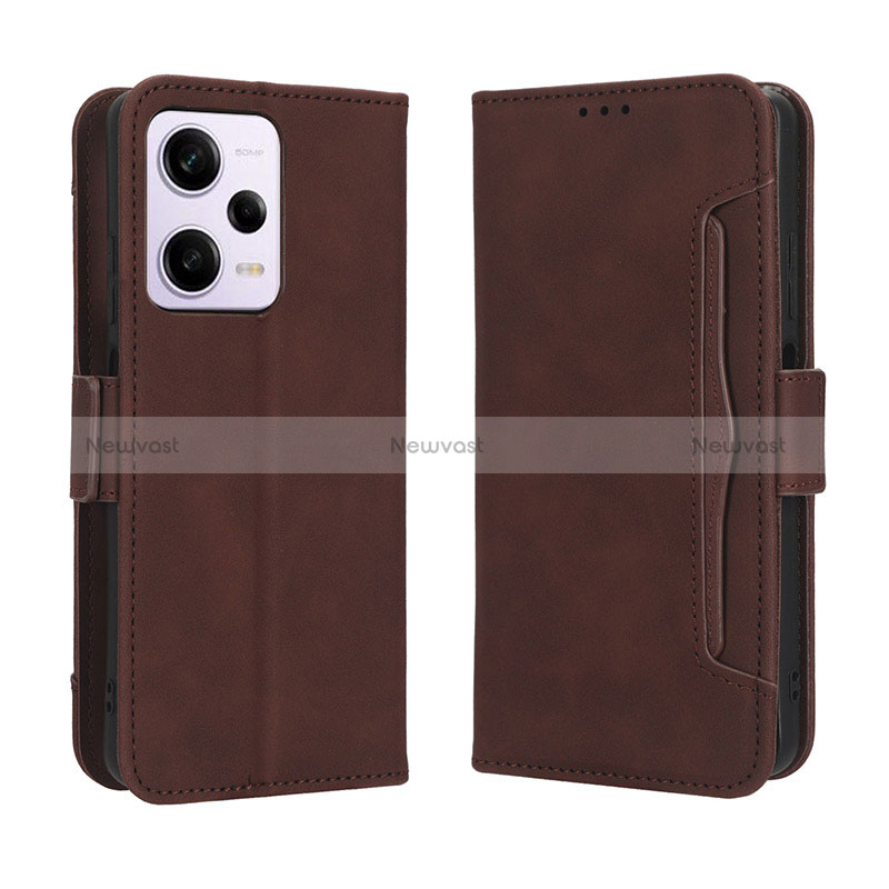 Leather Case Stands Flip Cover Holder BY3 for Xiaomi Redmi Note 12 Pro+ Plus 5G