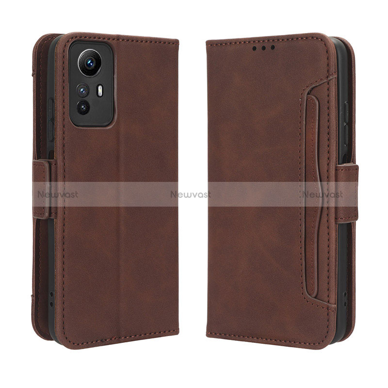 Leather Case Stands Flip Cover Holder BY3 for Xiaomi Redmi Note 12S