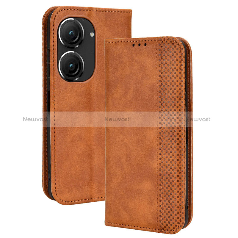 Leather Case Stands Flip Cover Holder BY4 for Asus ZenFone 10