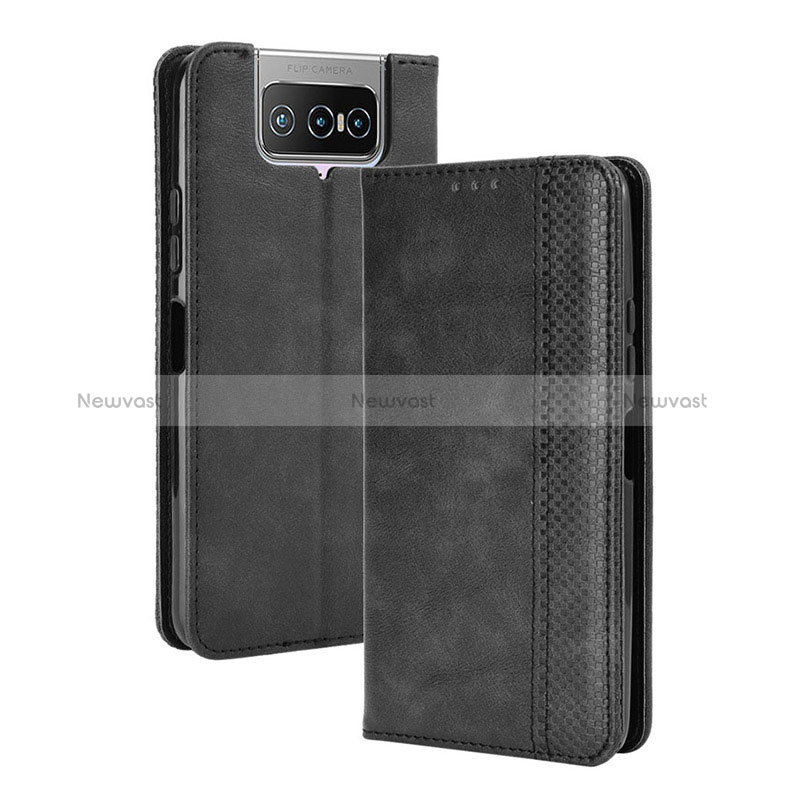 Leather Case Stands Flip Cover Holder BY4 for Asus Zenfone 7 Pro ZS671KS