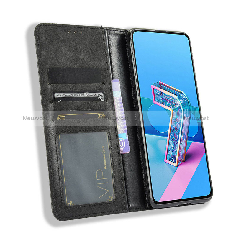 Leather Case Stands Flip Cover Holder BY4 for Asus Zenfone 7 Pro ZS671KS