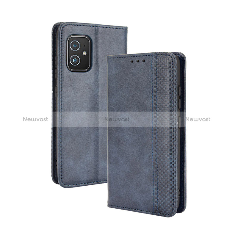 Leather Case Stands Flip Cover Holder BY4 for Asus ZenFone 8 Mini