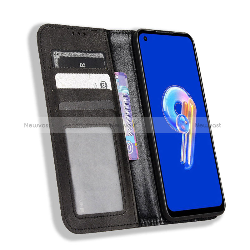 Leather Case Stands Flip Cover Holder BY4 for Asus Zenfone 9