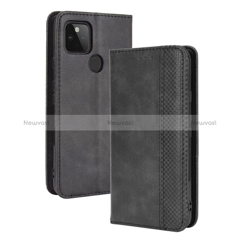 Leather Case Stands Flip Cover Holder BY4 for Google Pixel 4a 5G