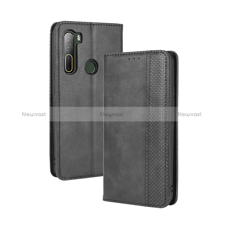 Leather Case Stands Flip Cover Holder BY4 for HTC U20 5G