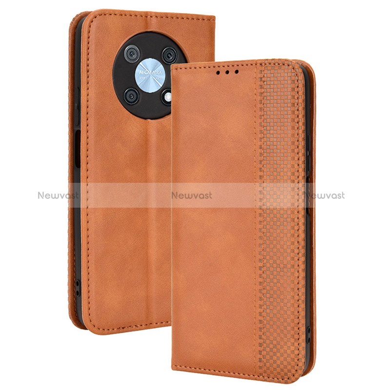 Leather Case Stands Flip Cover Holder BY4 for Huawei Enjoy 50 Pro