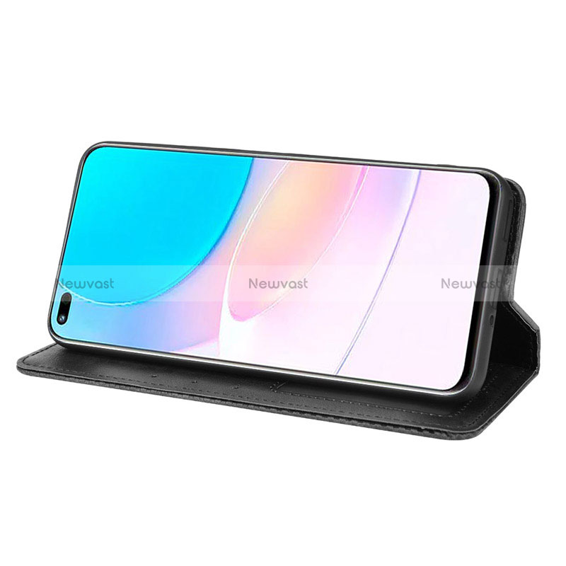 Leather Case Stands Flip Cover Holder BY4 for Huawei Honor 50 Lite