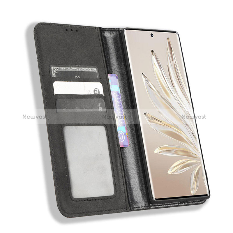 Leather Case Stands Flip Cover Holder BY4 for Huawei Honor 70 5G