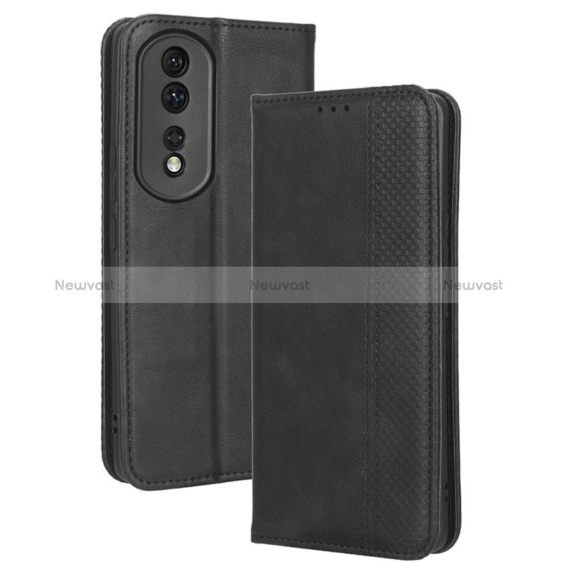 Leather Case Stands Flip Cover Holder BY4 for Huawei Honor 80 Pro 5G