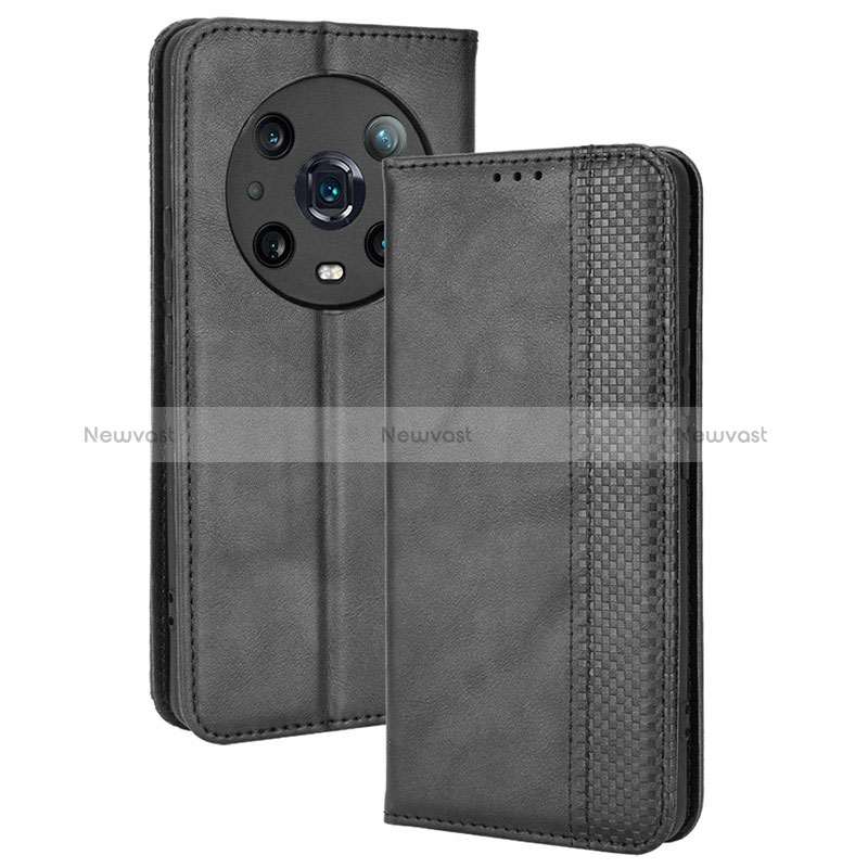 Leather Case Stands Flip Cover Holder BY4 for Huawei Honor Magic4 Pro 5G