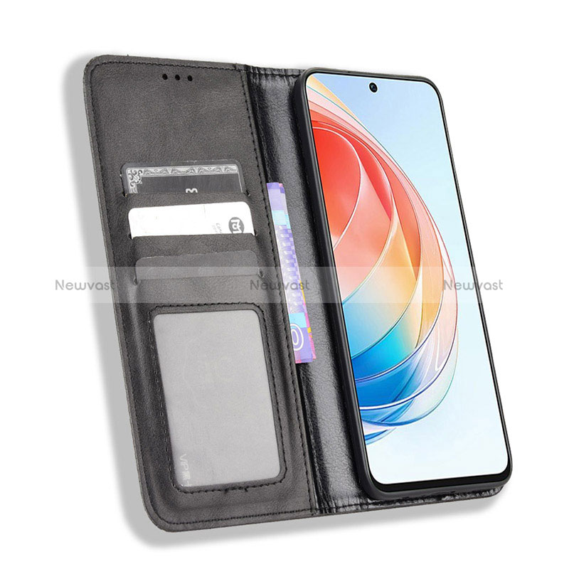 Leather Case Stands Flip Cover Holder BY4 for Huawei Honor X40i 5G