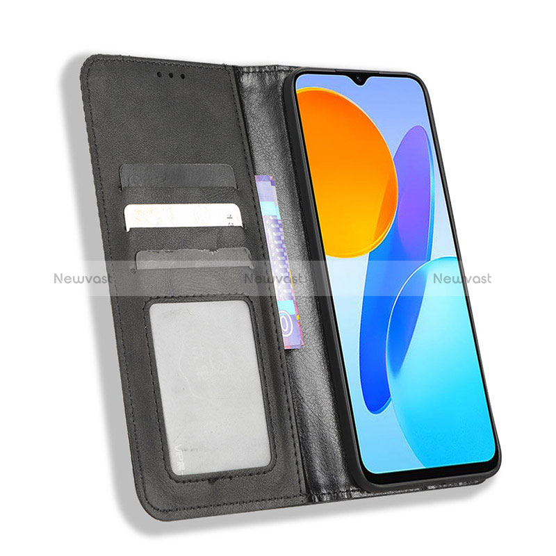 Leather Case Stands Flip Cover Holder BY4 for Huawei Honor X8a 5G