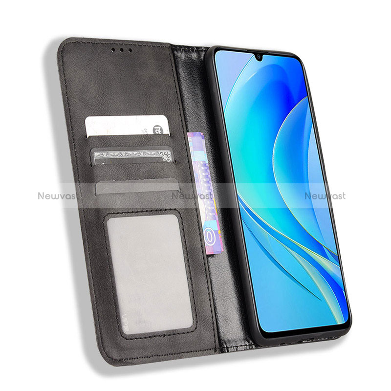 Leather Case Stands Flip Cover Holder BY4 for Huawei Nova Y70 Plus