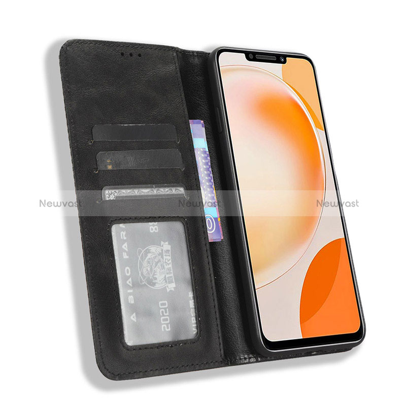 Leather Case Stands Flip Cover Holder BY4 for Huawei Nova Y91