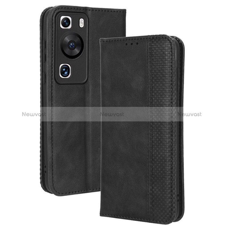 Leather Case Stands Flip Cover Holder BY4 for Huawei P60