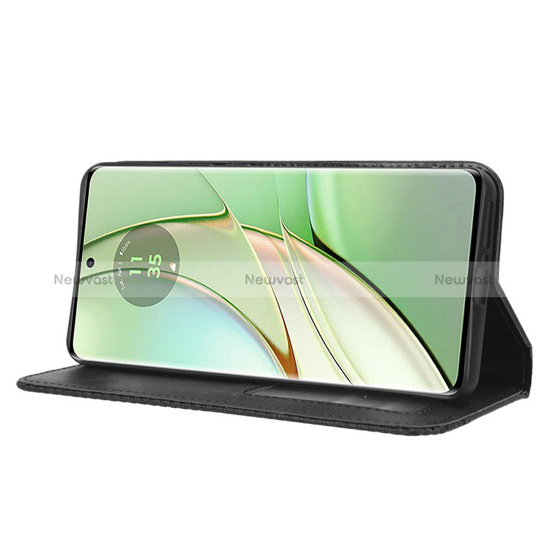 Leather Case Stands Flip Cover Holder BY4 for Motorola Moto Edge 40 5G