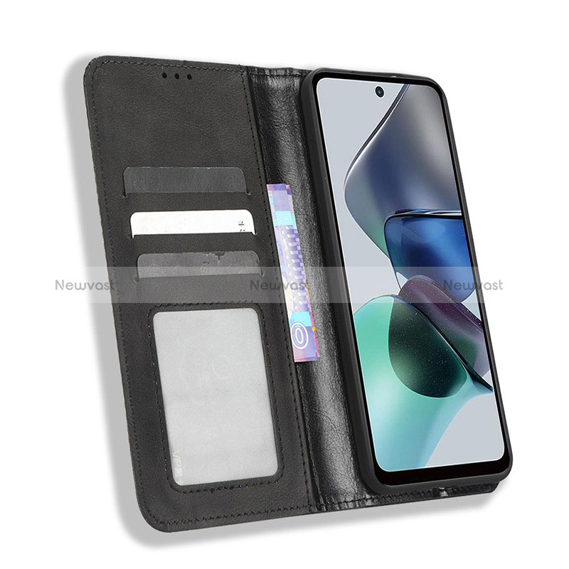 Leather Case Stands Flip Cover Holder BY4 for Motorola Moto G13