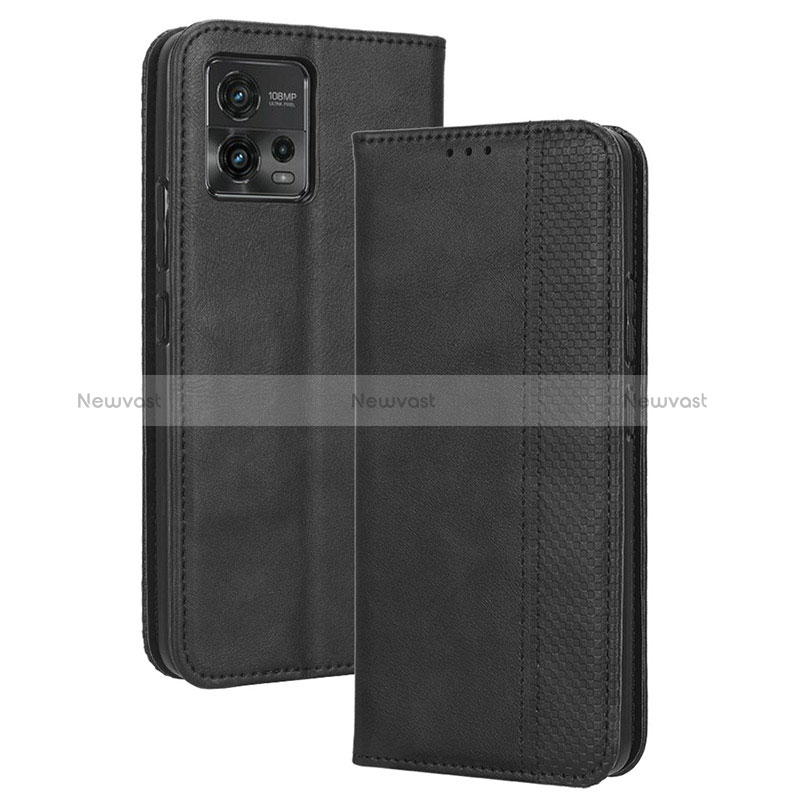 Leather Case Stands Flip Cover Holder BY4 for Motorola Moto G72