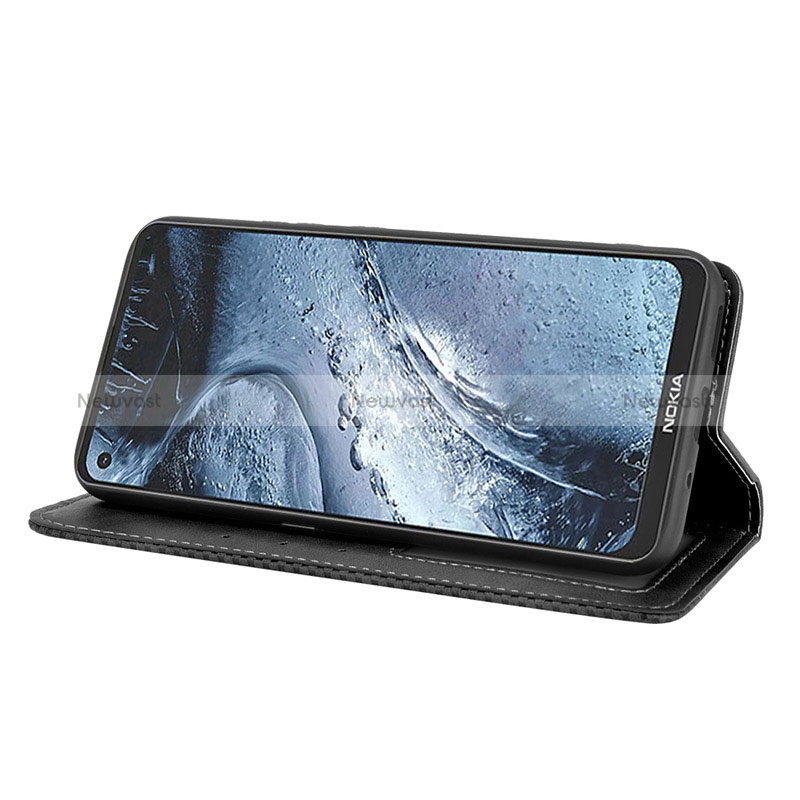 Leather Case Stands Flip Cover Holder BY4 for Nokia 7.3