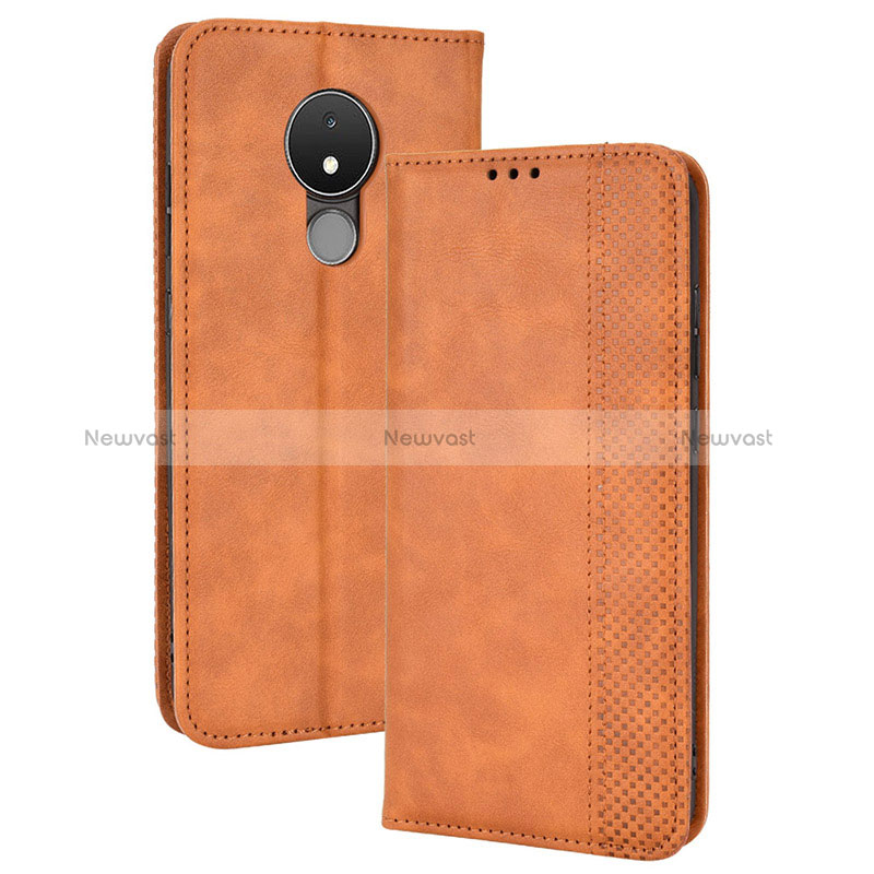 Leather Case Stands Flip Cover Holder BY4 for Nokia C21