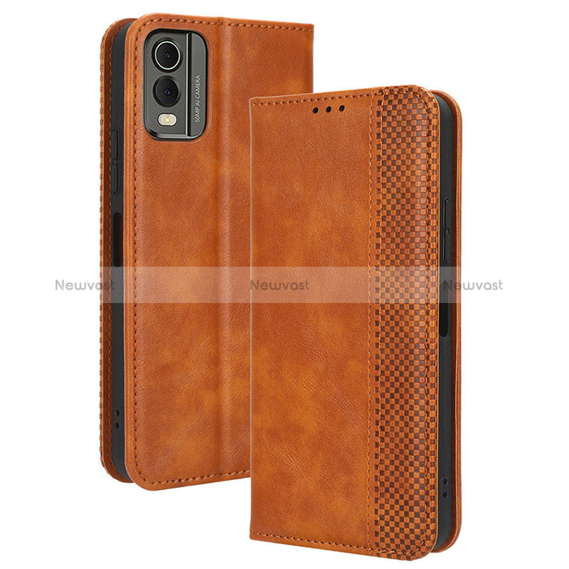 Leather Case Stands Flip Cover Holder BY4 for Nokia C32