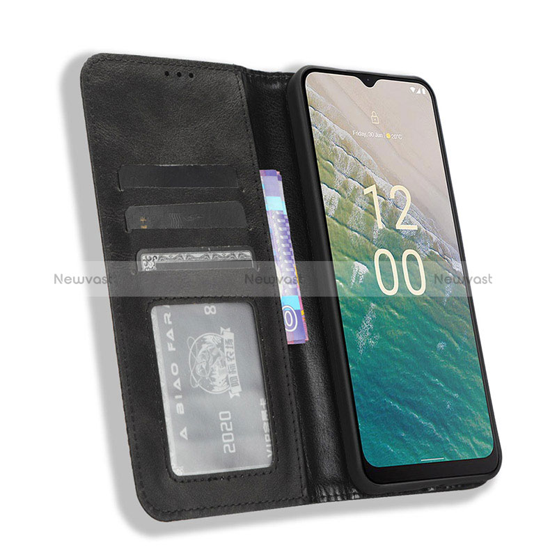 Leather Case Stands Flip Cover Holder BY4 for Nokia C32