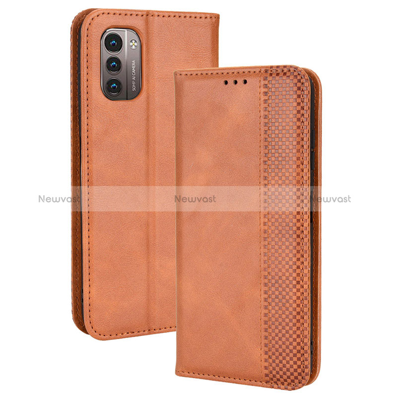 Leather Case Stands Flip Cover Holder BY4 for Nokia G11