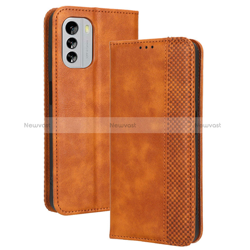 Leather Case Stands Flip Cover Holder BY4 for Nokia G60 5G