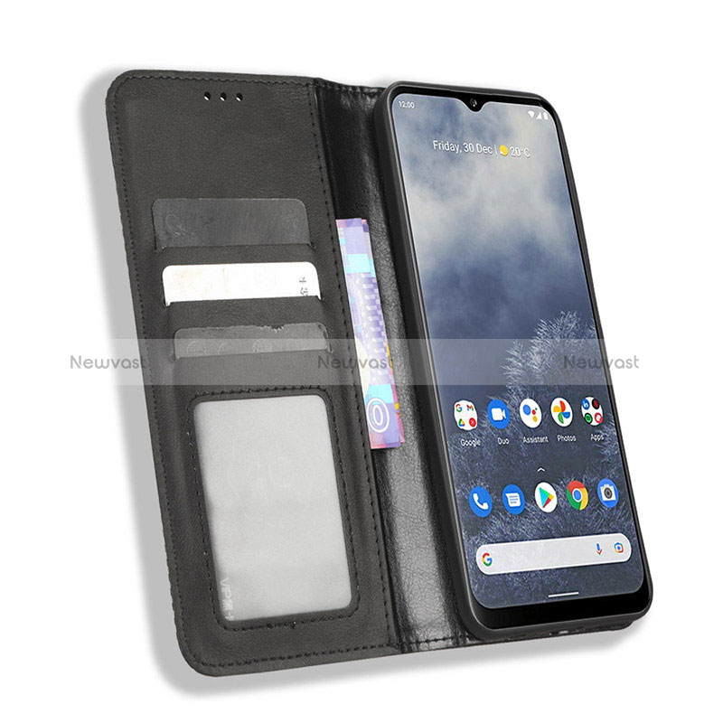 Leather Case Stands Flip Cover Holder BY4 for Nokia G60 5G