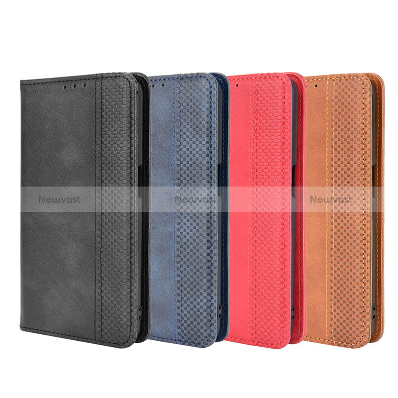 Leather Case Stands Flip Cover Holder BY4 for Oppo A54 5G