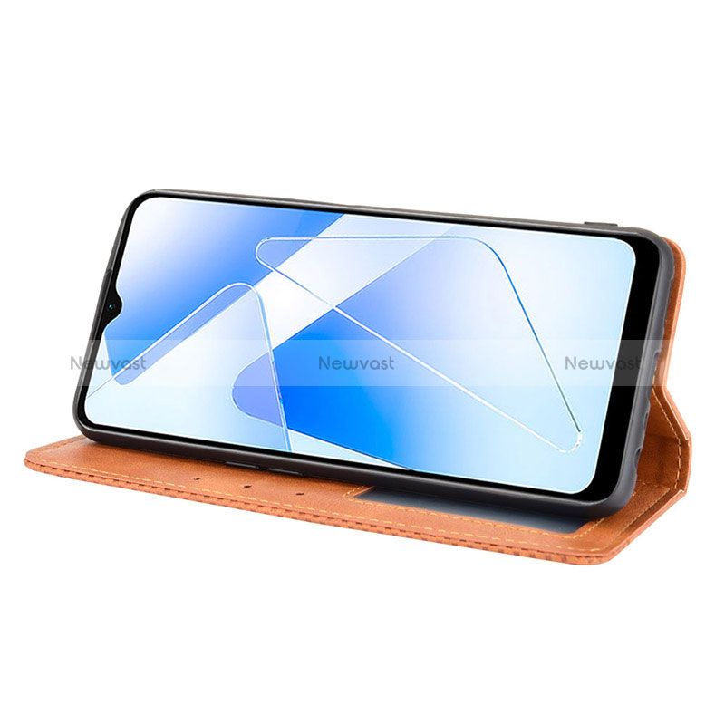 Leather Case Stands Flip Cover Holder BY4 for Oppo A56 5G